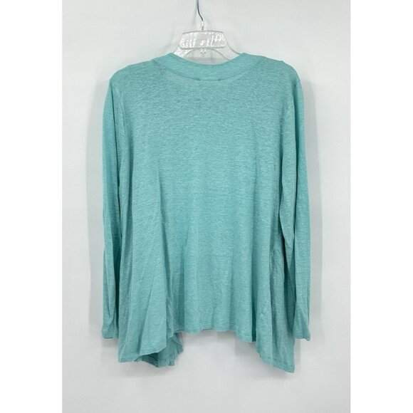 2 piece sweater set twinset cardigan tank lightweight teal XL - Picture 6 of 10